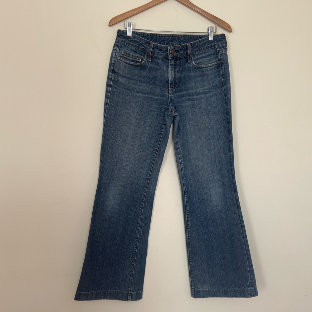 J. Crew Washed Blue Wide-Leg Denim Jeans